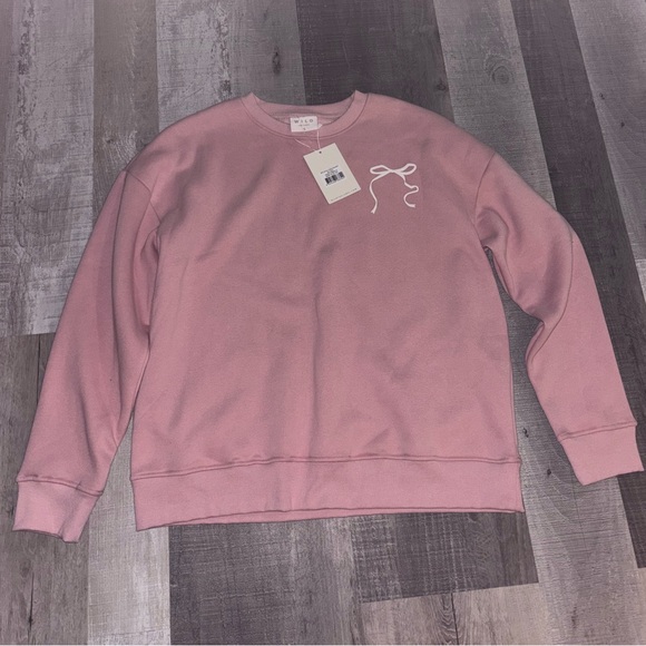 Wilo The Label Tops - 🎀NWT Wilo the Label “probably at Pilates” Pink Sweatshirt